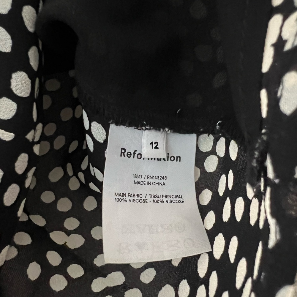 Reformation Delevan Polka Dot Top View 3